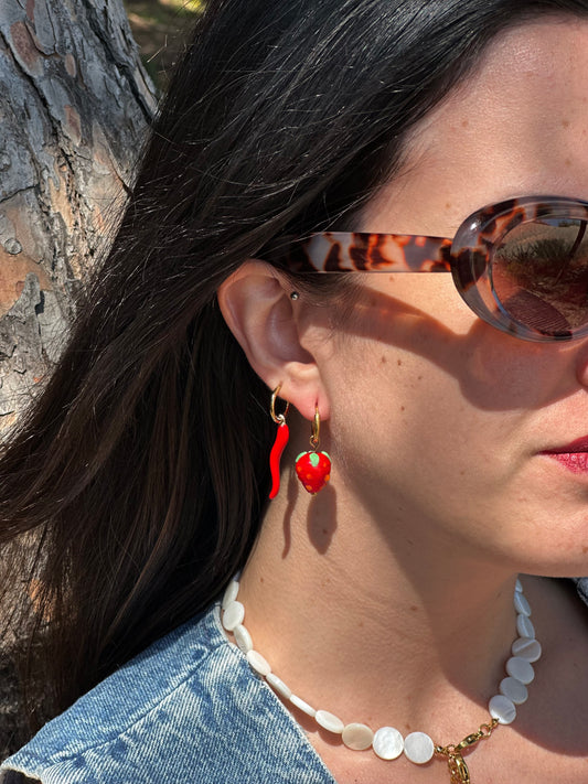 PENDIENTES STRAWBERRY