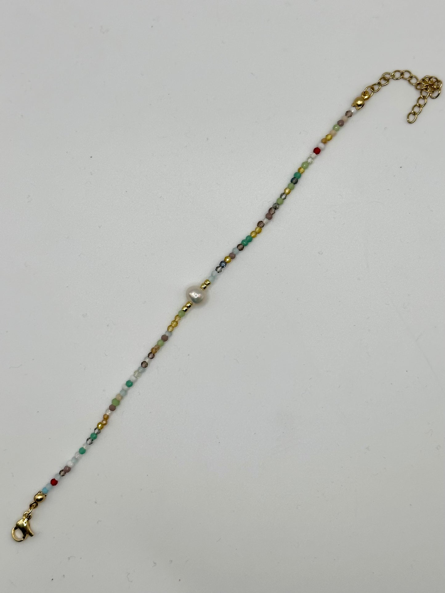 PULSERA PERLA MULTICOLOR