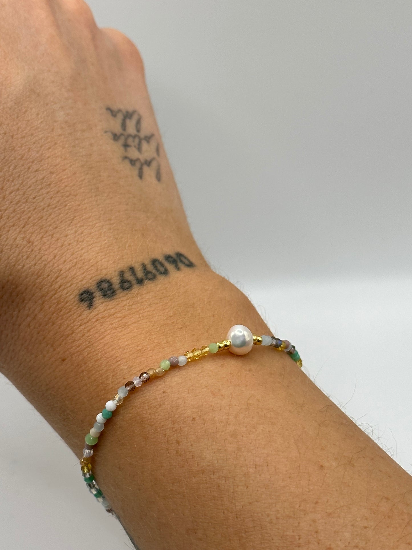 PULSERA PERLA MULTICOLOR