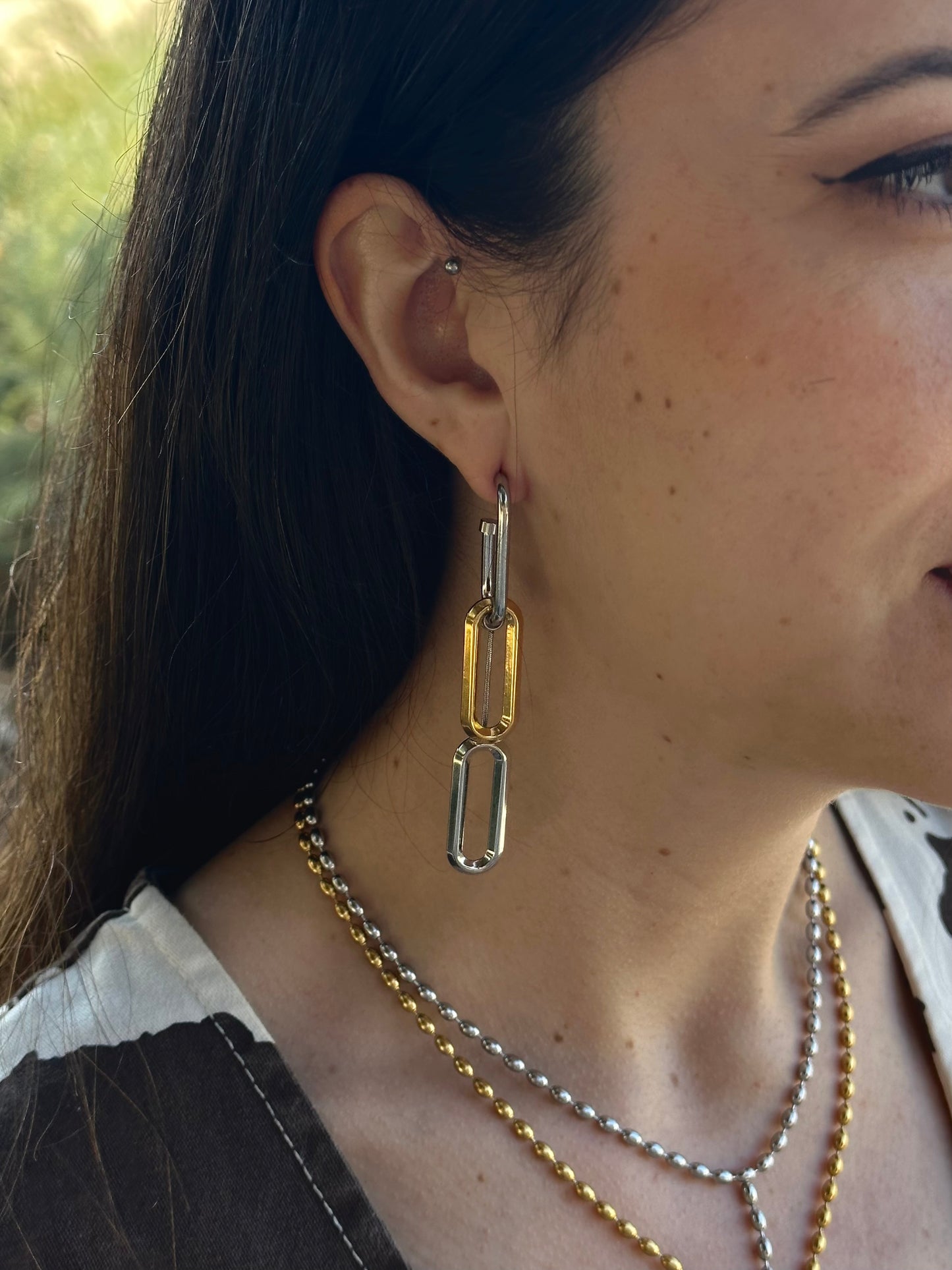 PENDIENTES TRIPLE ESLABÓN
