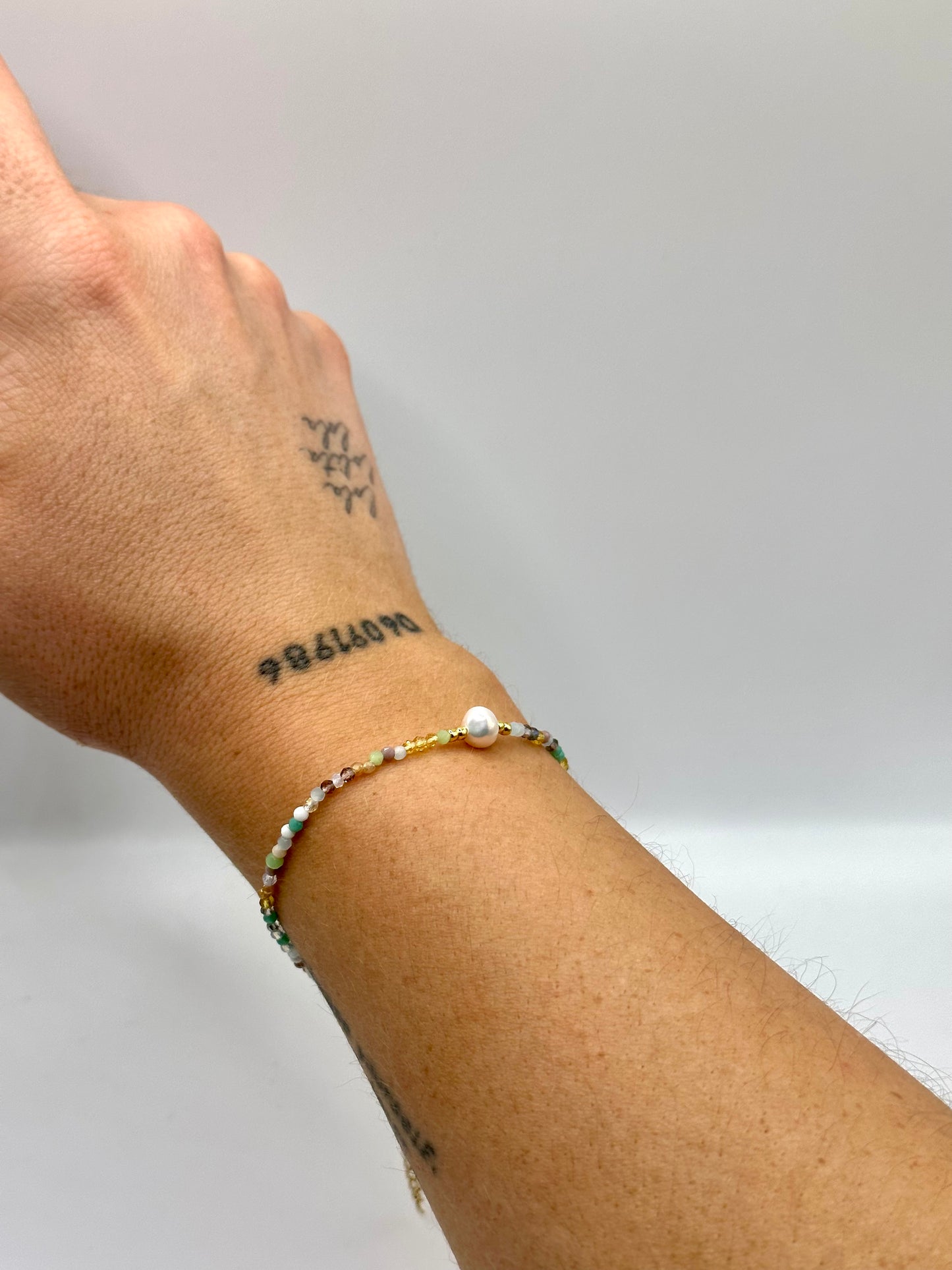 PULSERA PERLA MULTICOLOR