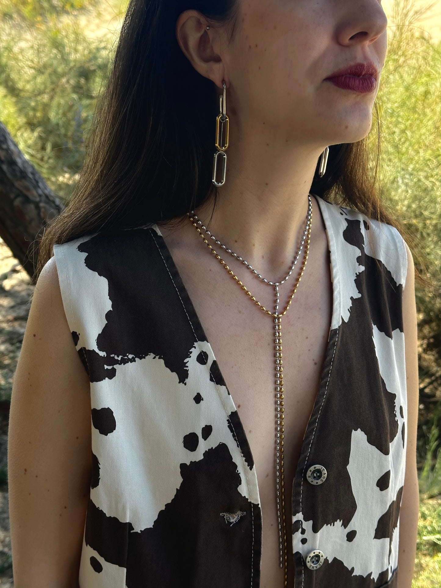 PENDIENTES TRIPLE ESLABÓN