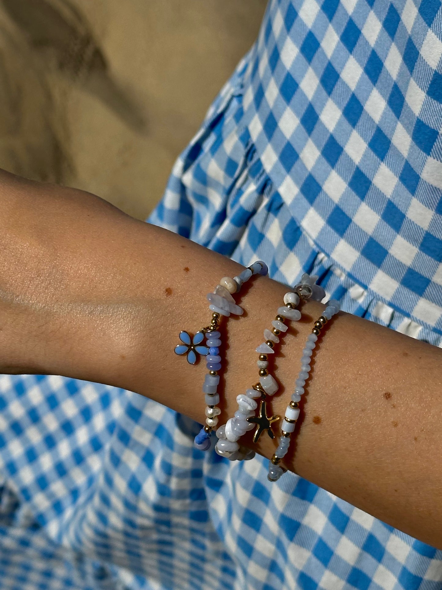 PULSERA BOLAS BRILLO
